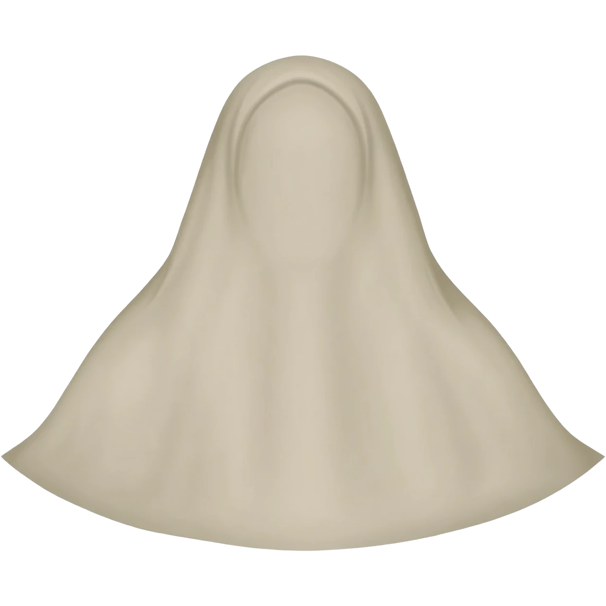 show a shroud of a dead person according to islamic burial emoji