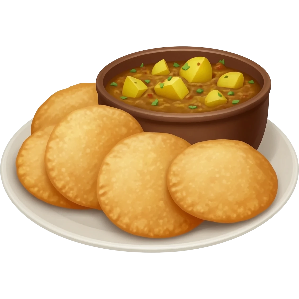 Poori with Potato Masala emoji