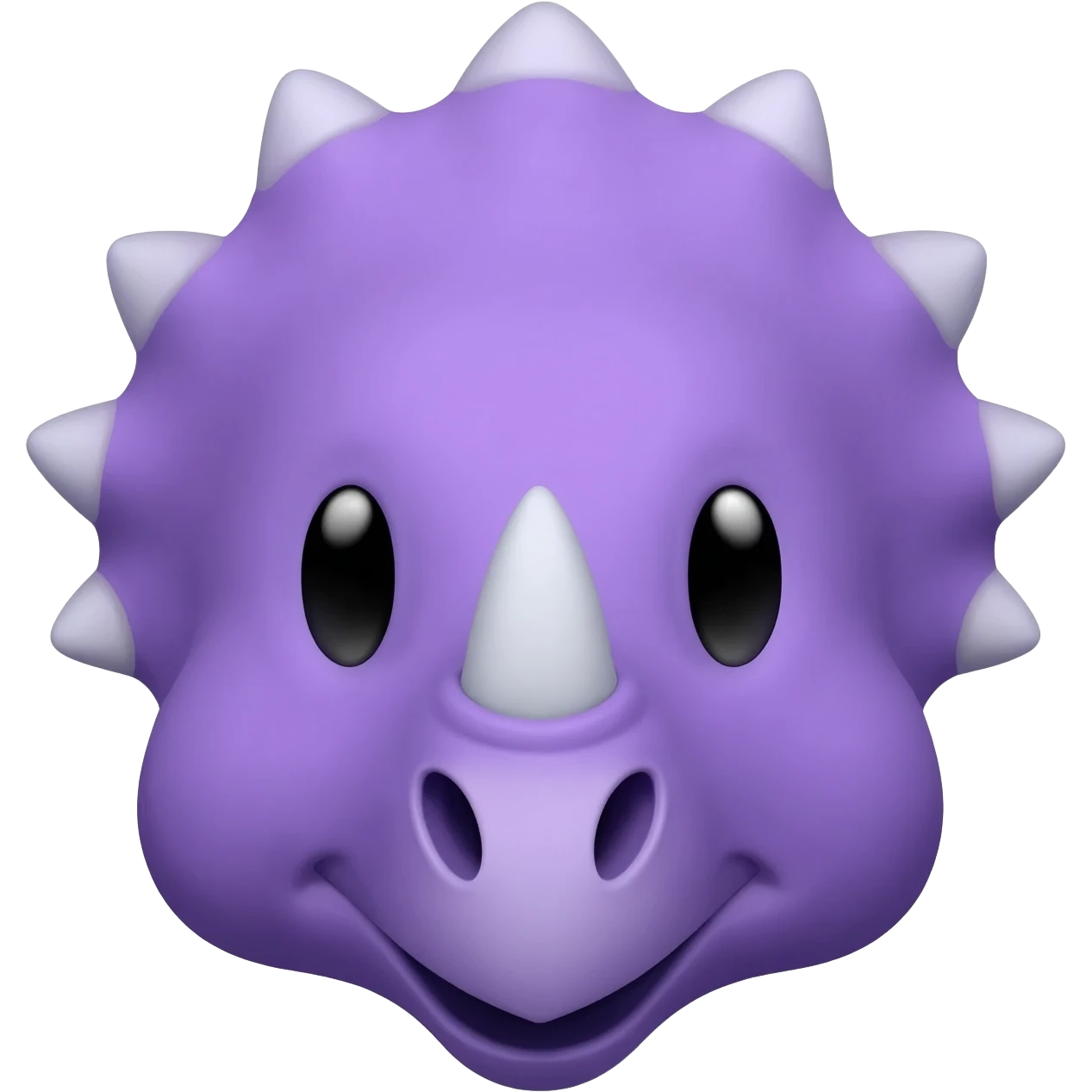 Purple tricratop face emoji