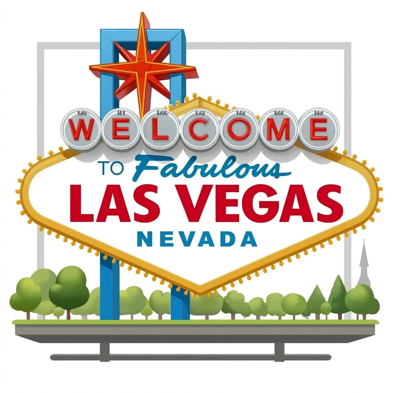 Flag of Las Vegas Nevada emoji