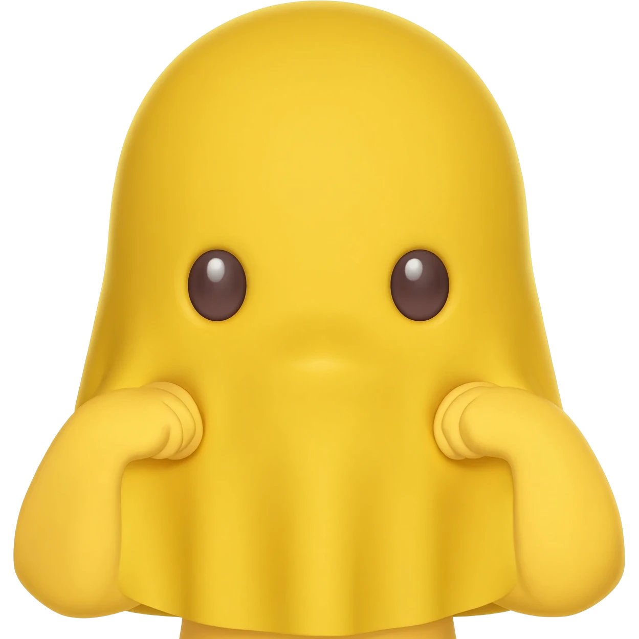 A yellow emoji thats covering It's ears emoji