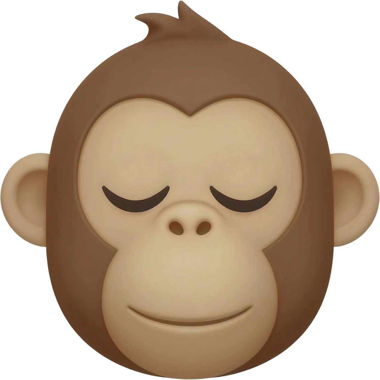 Monkey with eyes and mouth and ears closed emoji