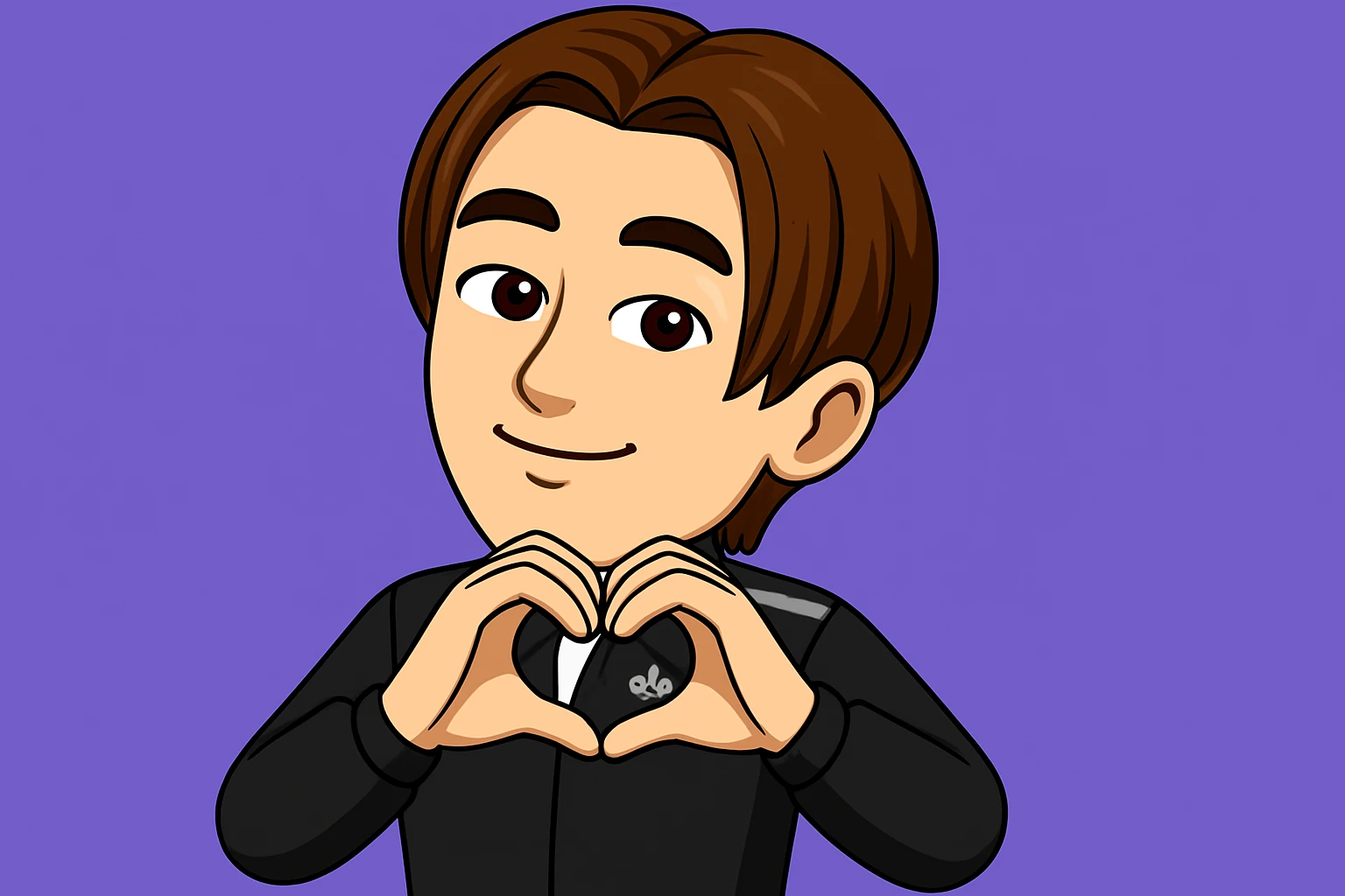 Resize the image to 1280x720 resolution suitable for Twitch banner usage, preserving the original style and details. emoji