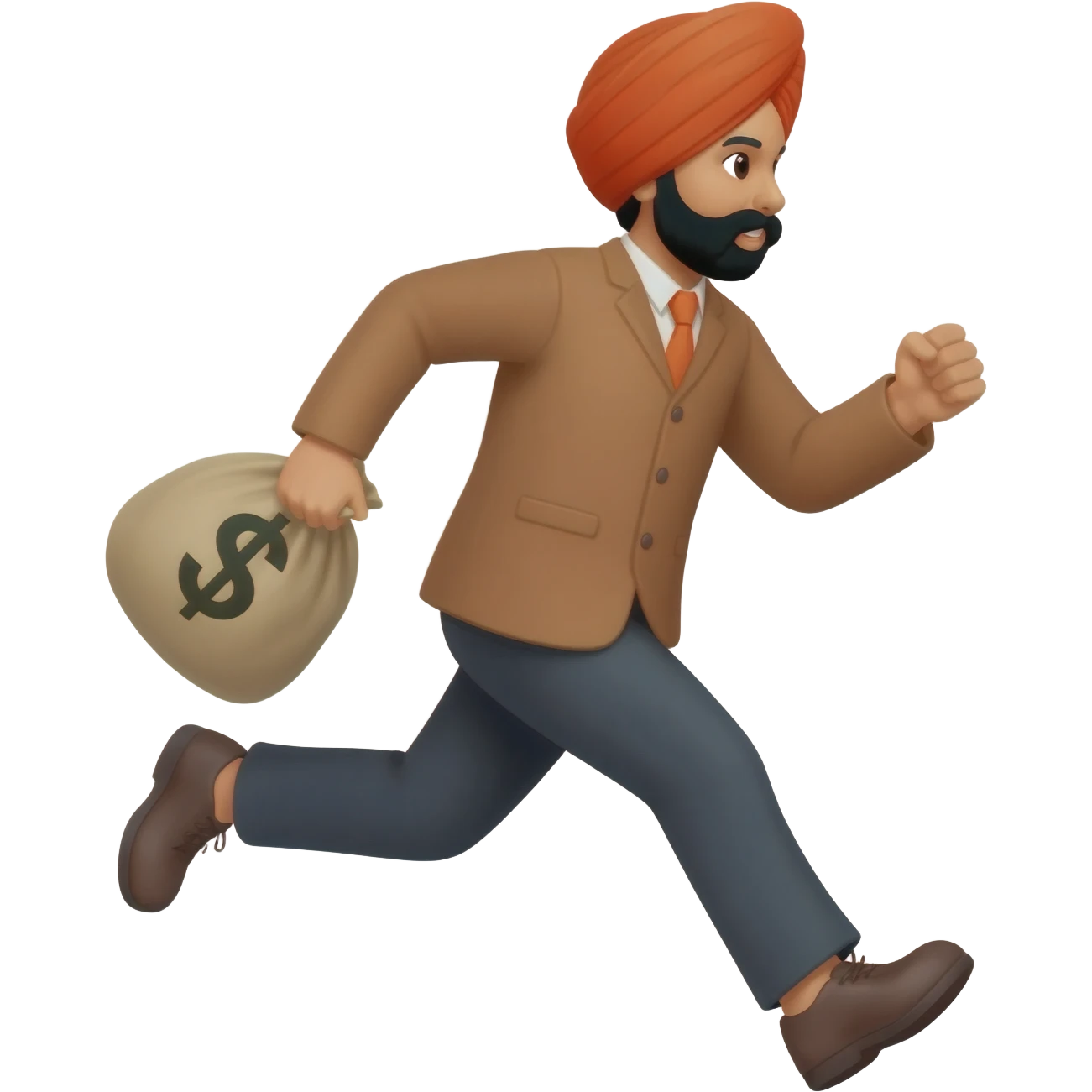 Singh RUn away with Money emoji