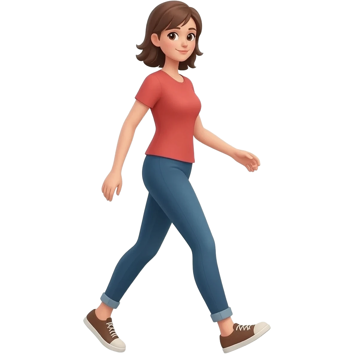 walking woman emoji