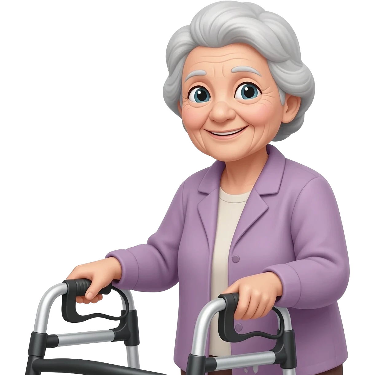 Oma mit Rollator emoji