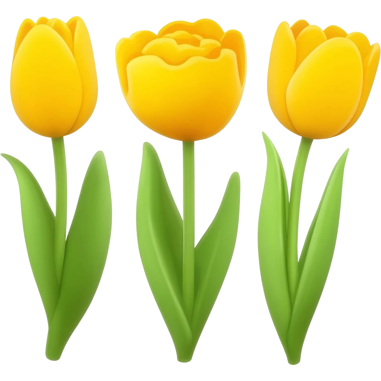Yellow tulips emoji