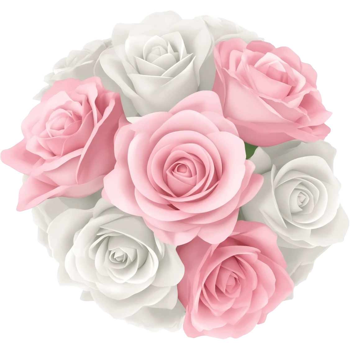 White and pink emoji