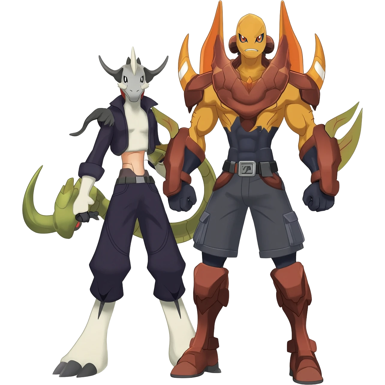 tough cool Noibat-Noivern-Trico-Scyther-Nargacuga-Litten-Hybrid emoji