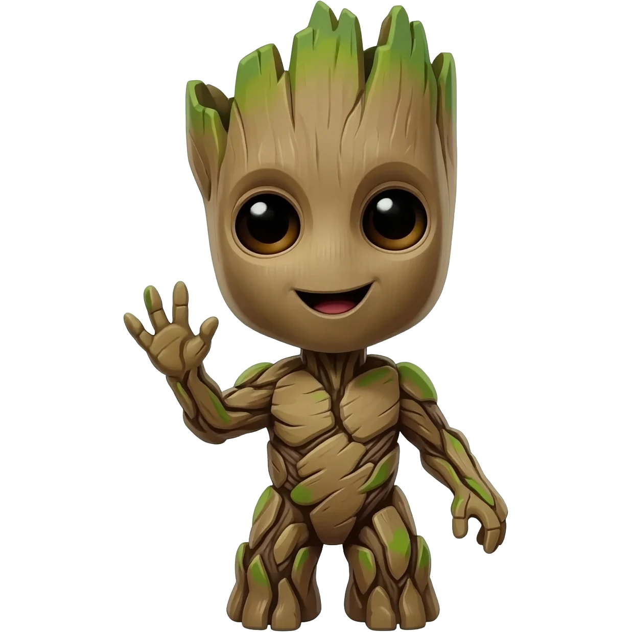 waving baby groot emoji