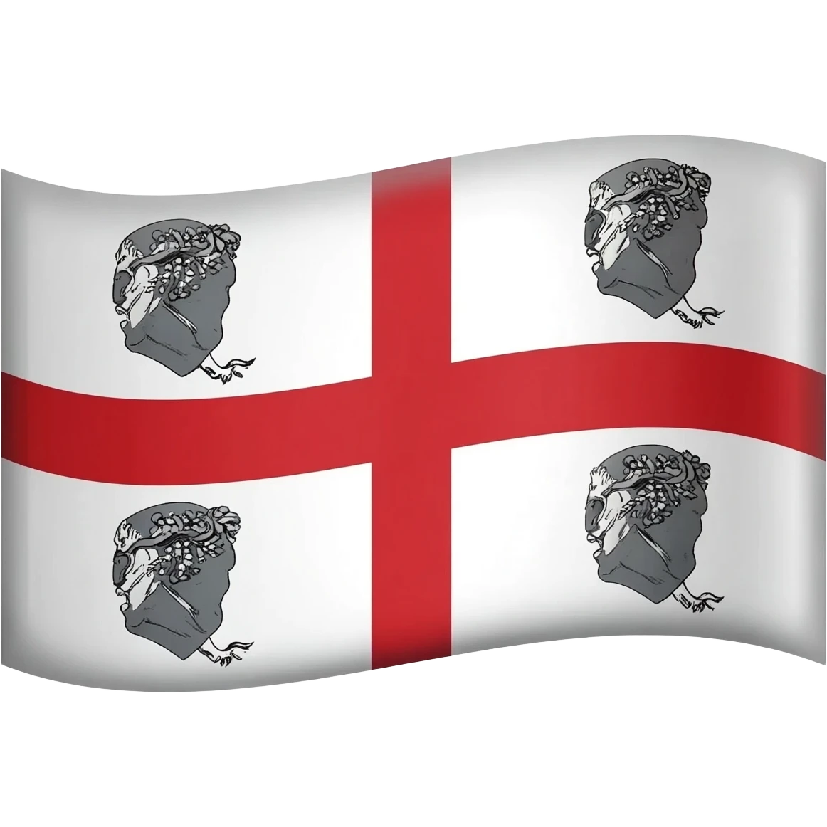Crea la bandiera della Sardegna con i 4 mori emoji