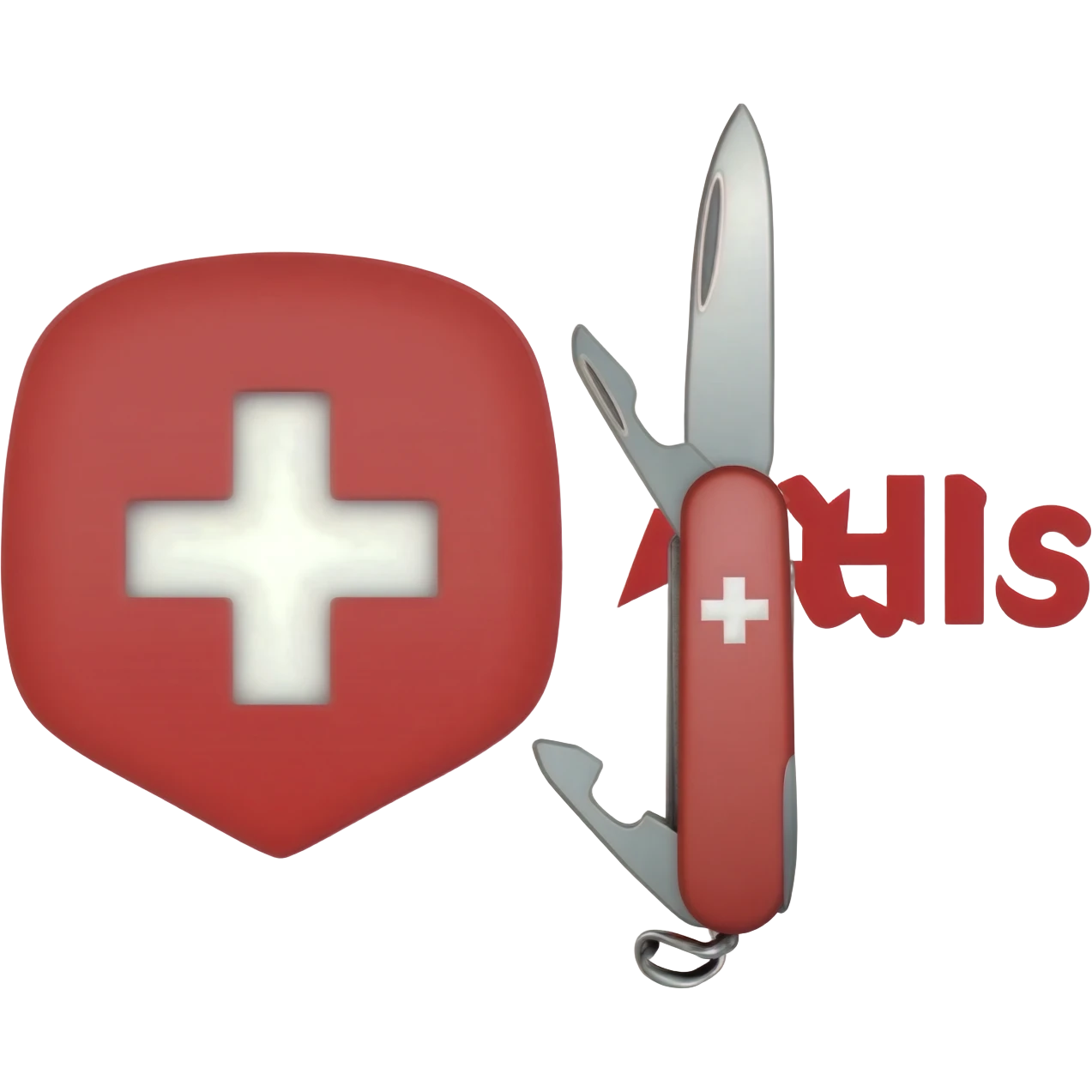 combine a swiss army knife with the q-sys logo emoji