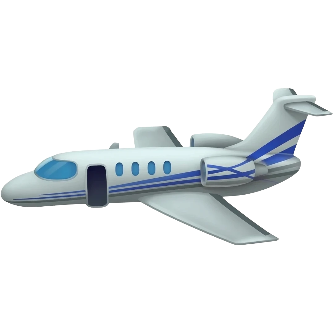 A private jet emoji