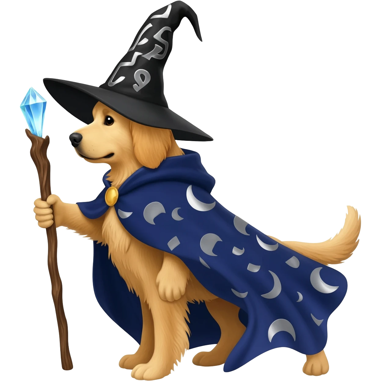 Dog wizard emoji