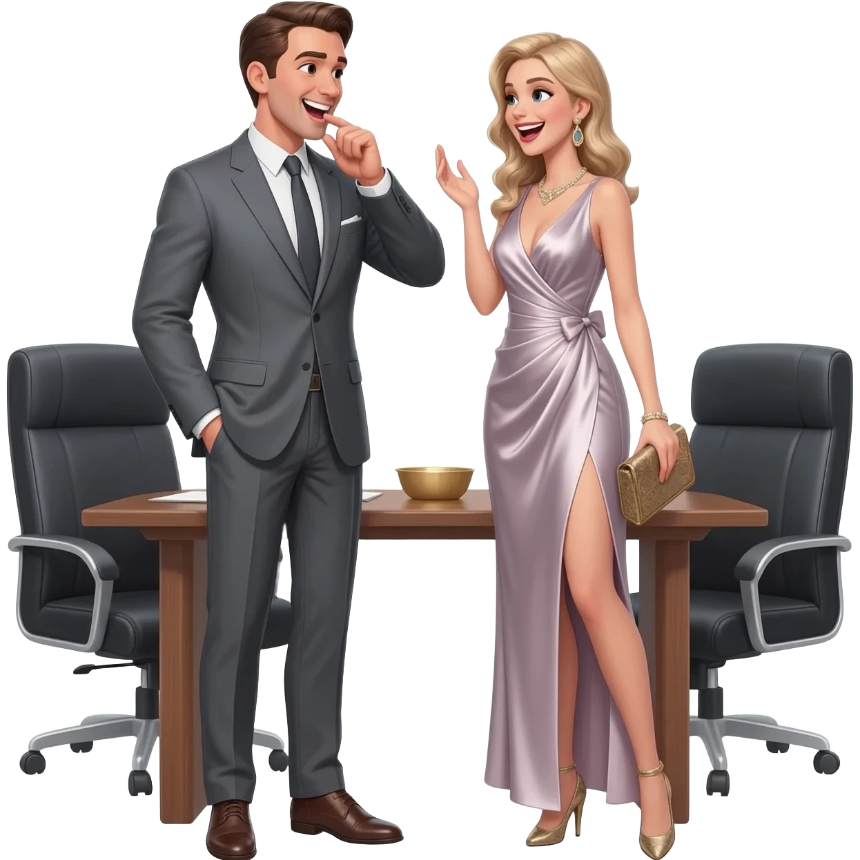 word of mouth between the rich emoji