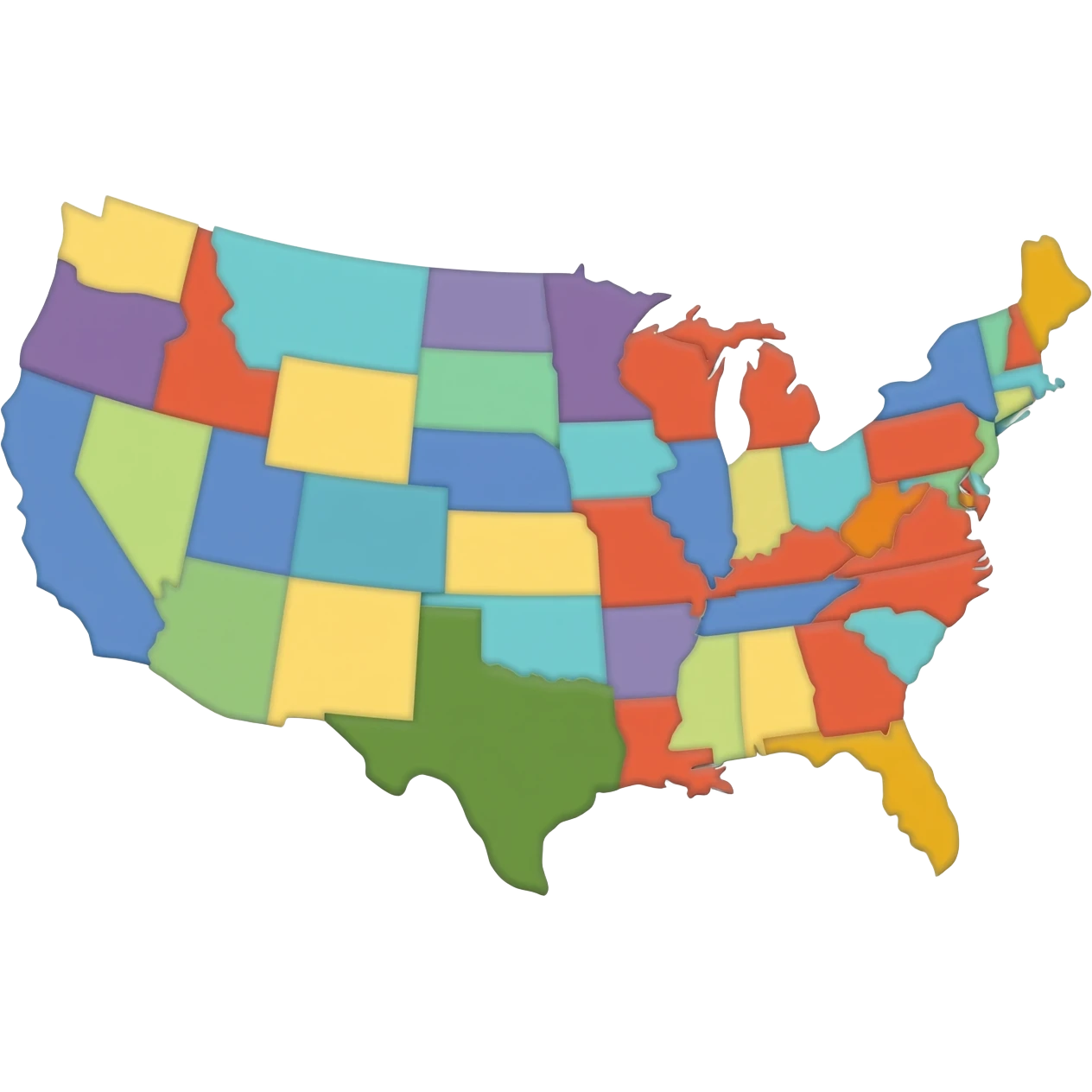A realestic Political Map emoji