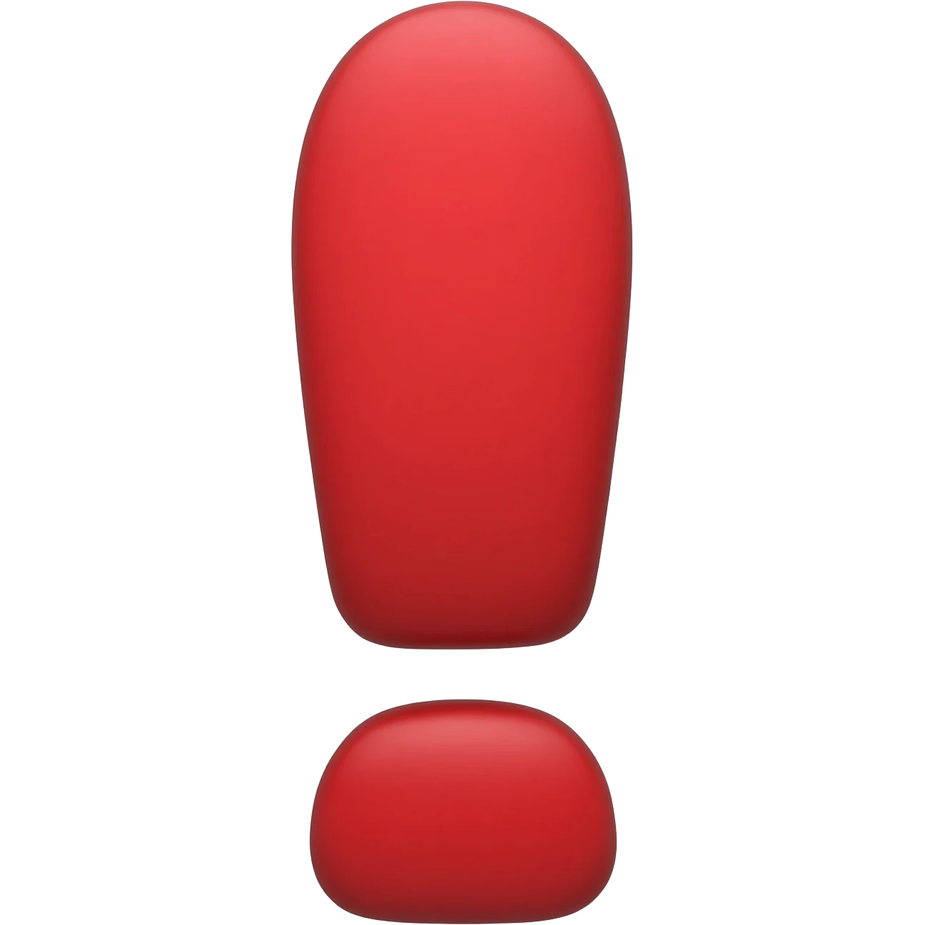 red exclamation point emoji