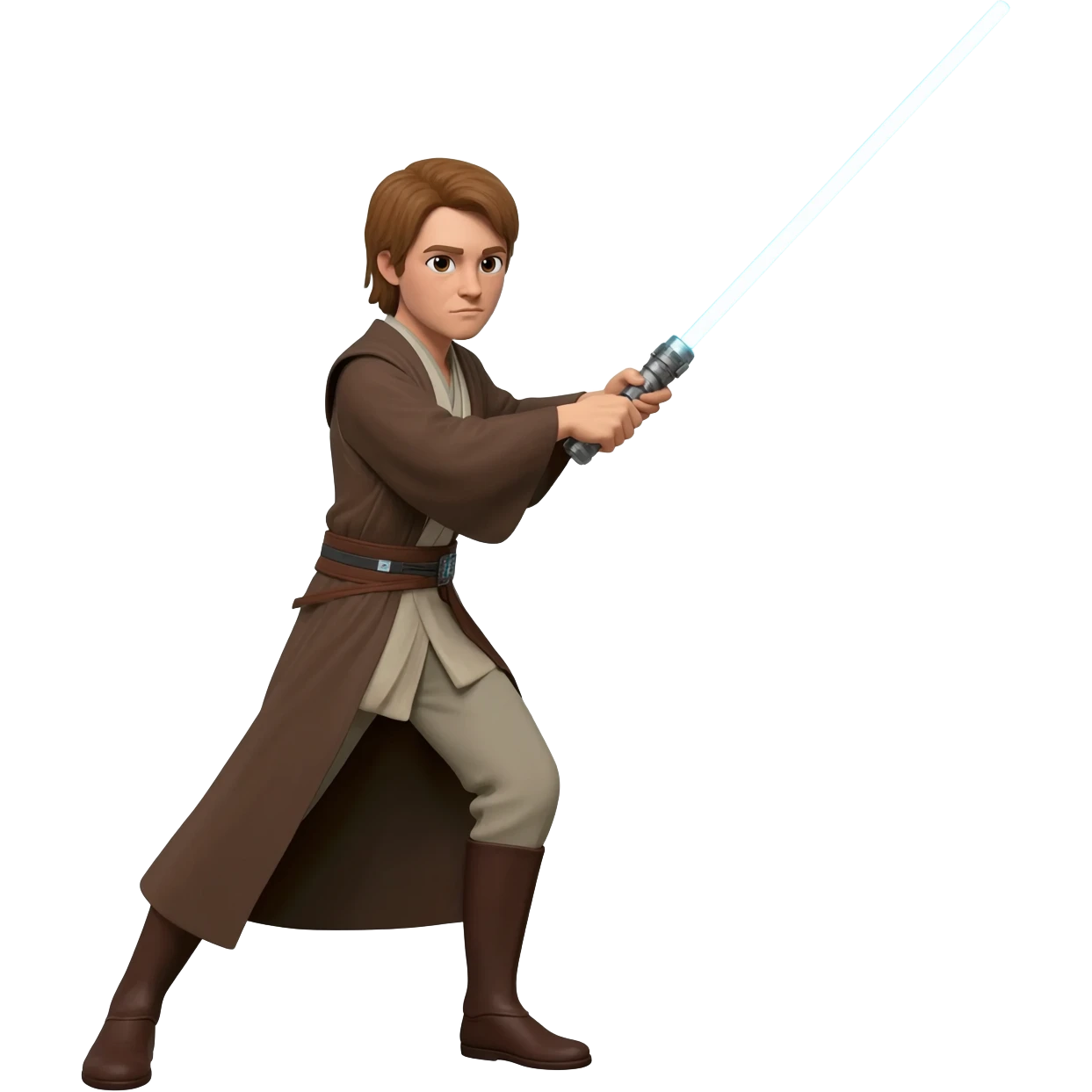 jedi swinging a light saber emoji