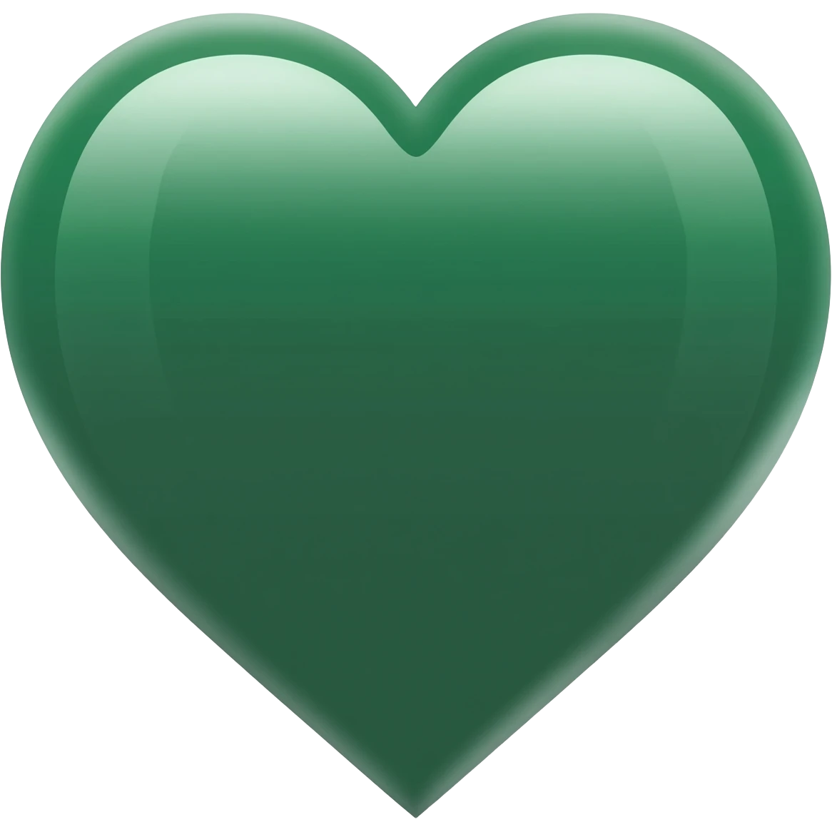 Make a dark green heart emoji