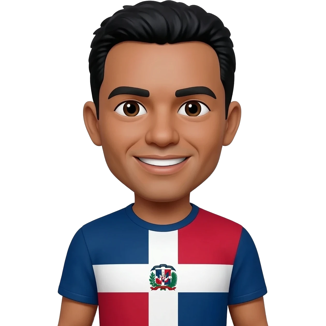A man with a Dominican Republic shirt emoji