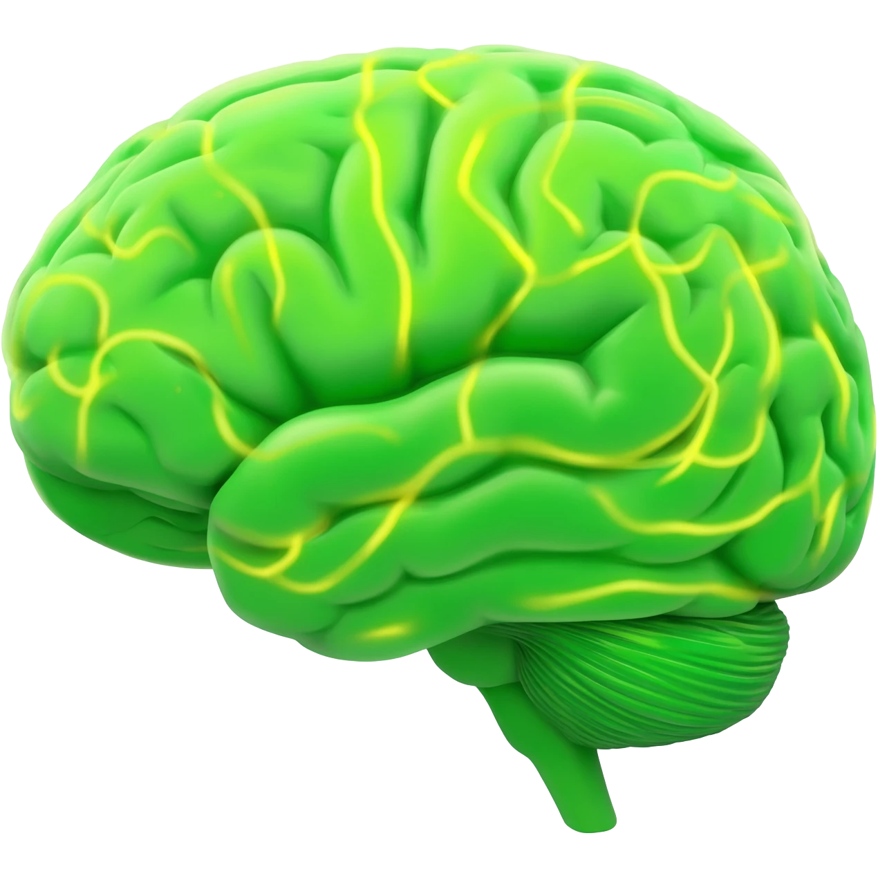 cerebro verde emoji