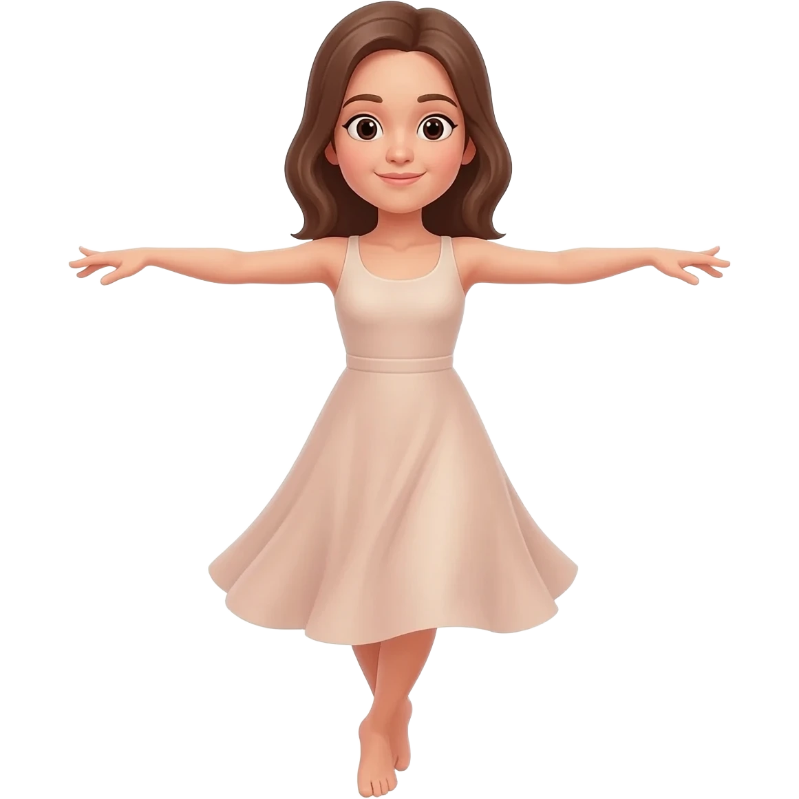 Nude dancing girl emoji