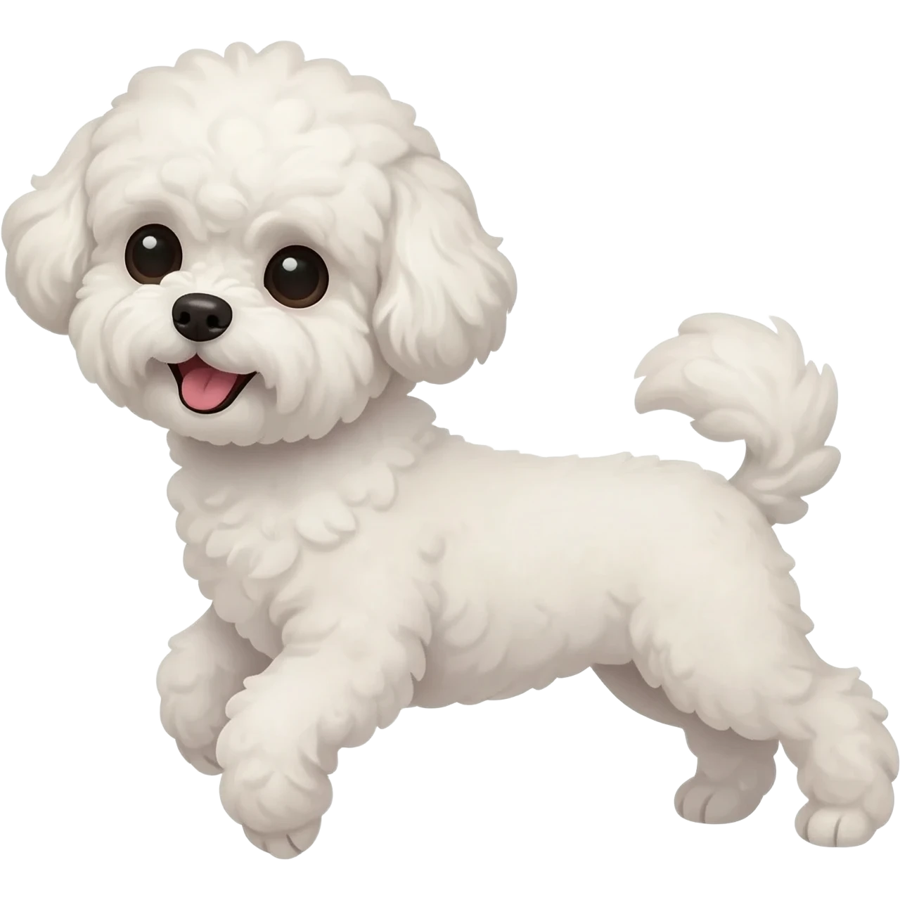 dancing white  Cavachon emoji