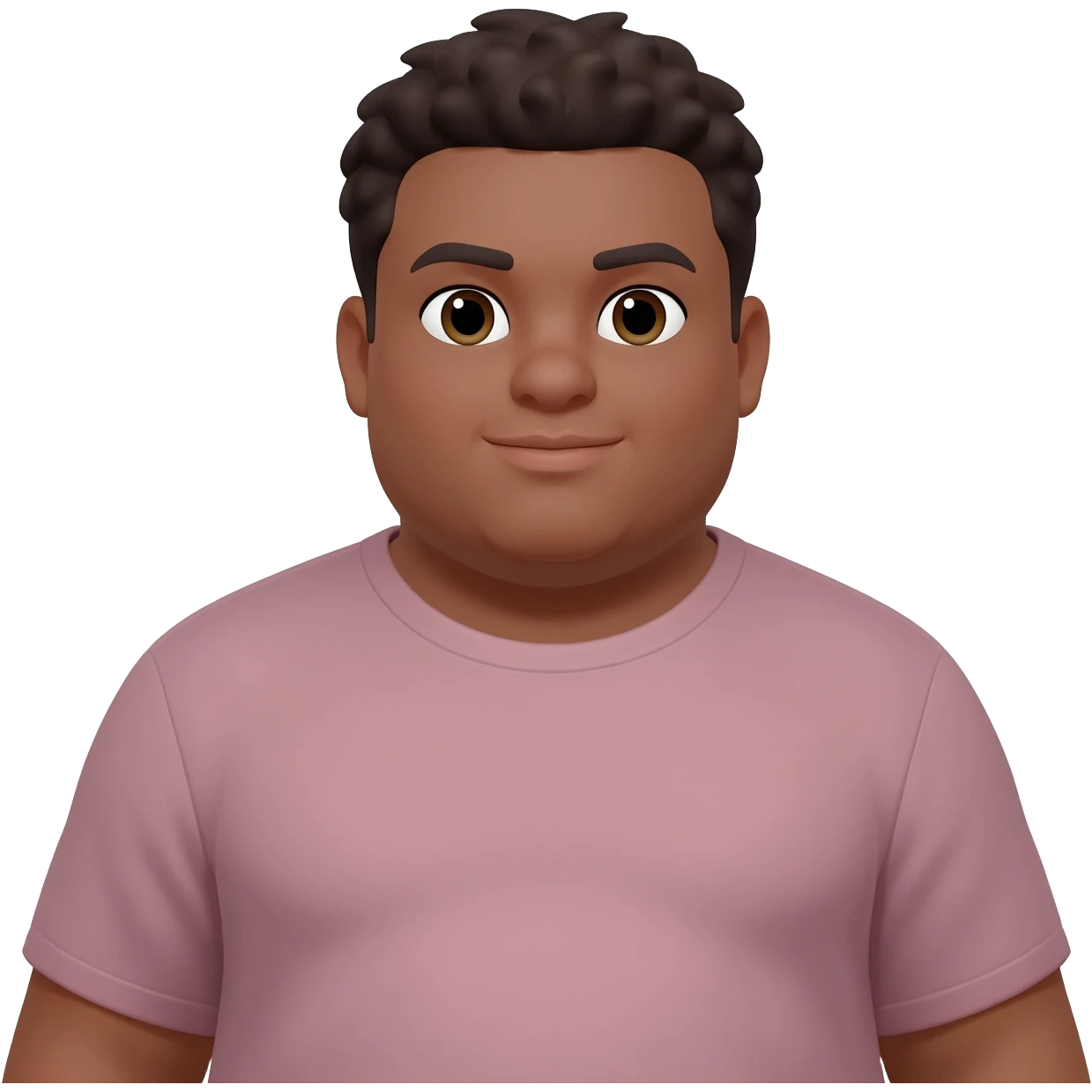 Obese light brown skin teenager standing emoji