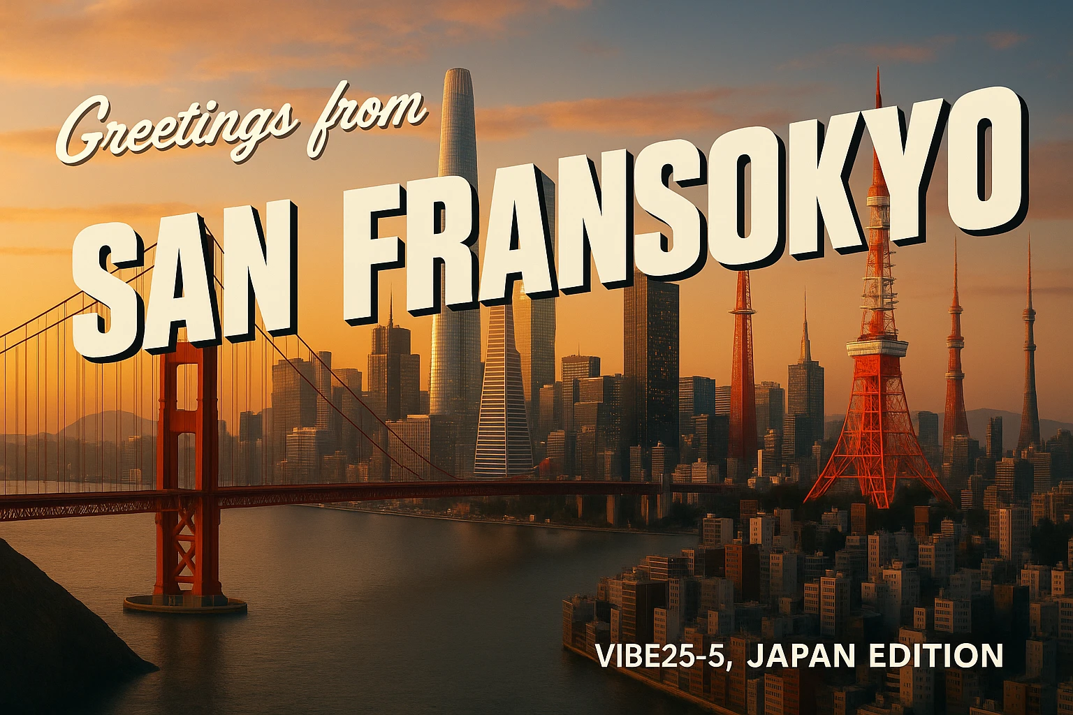 Add the words: Greetings from San Fransokyo!  VIBE25-5, Japan Edition emoji