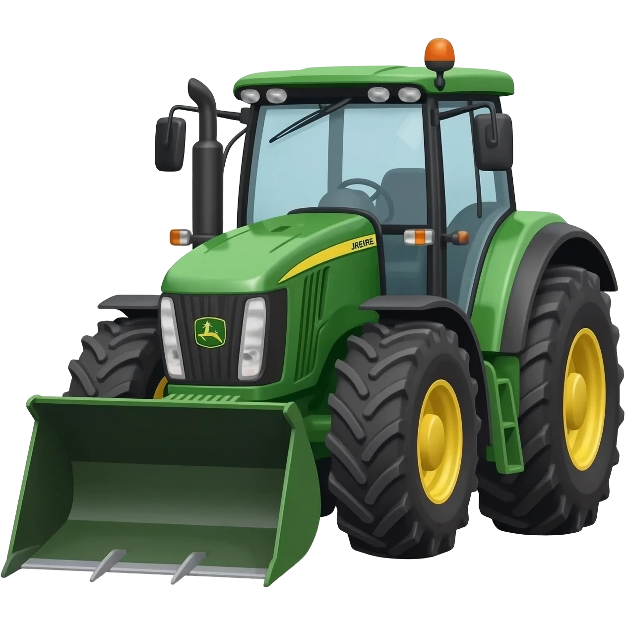 john deere tractor with loader emoji