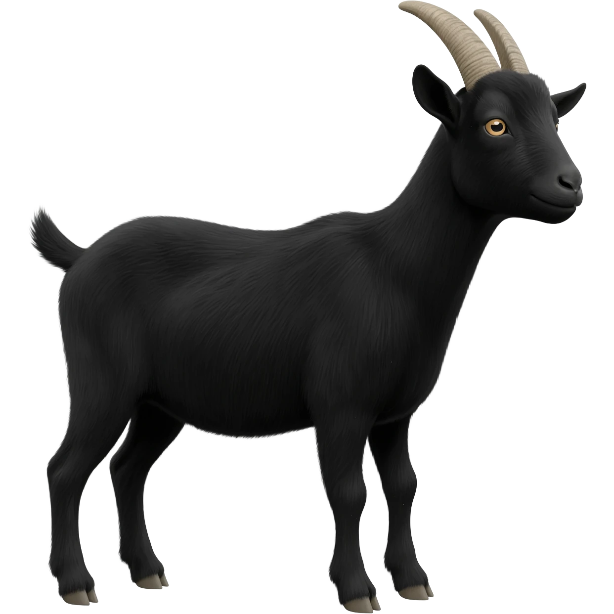 Haz una cabra negra emoji