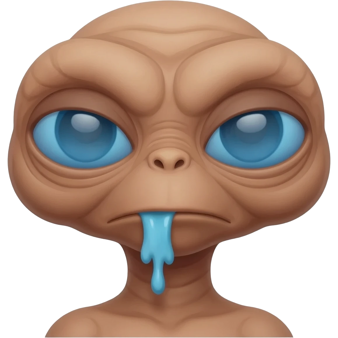 E.T. The Extra-Terrestrial from the movie vomiting emoji
