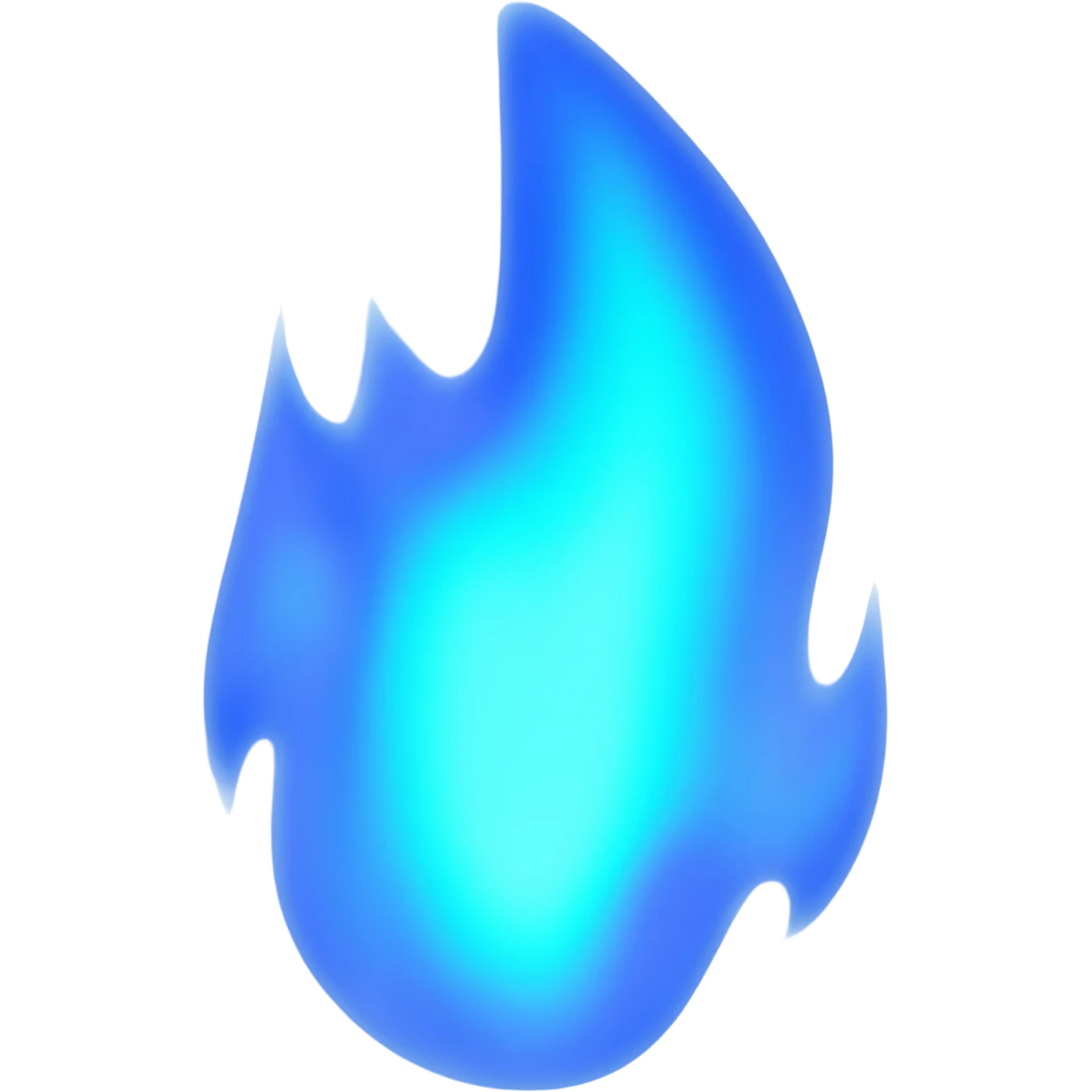 Blue flame emoji