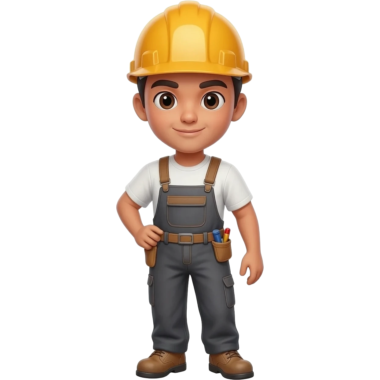 Filipino man Glass Supplier With Helmet and shoes pants  emoji