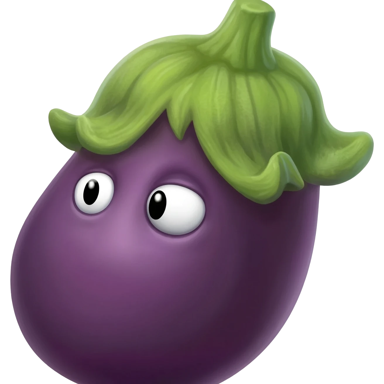 scared eggplant emoji