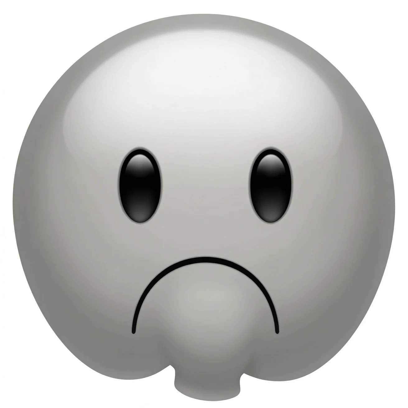 Sad face emoji with butt  emoji