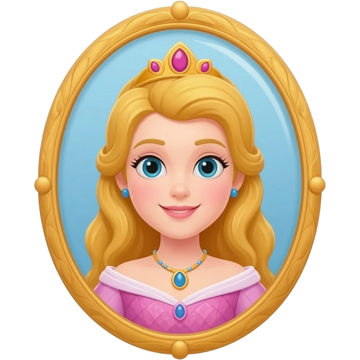 Espelho de princesa emoji
