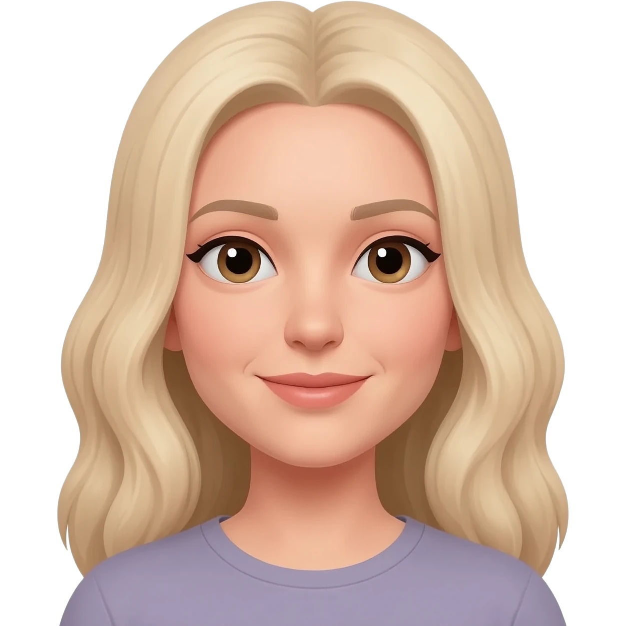 Bleach blond hair woman emoji
