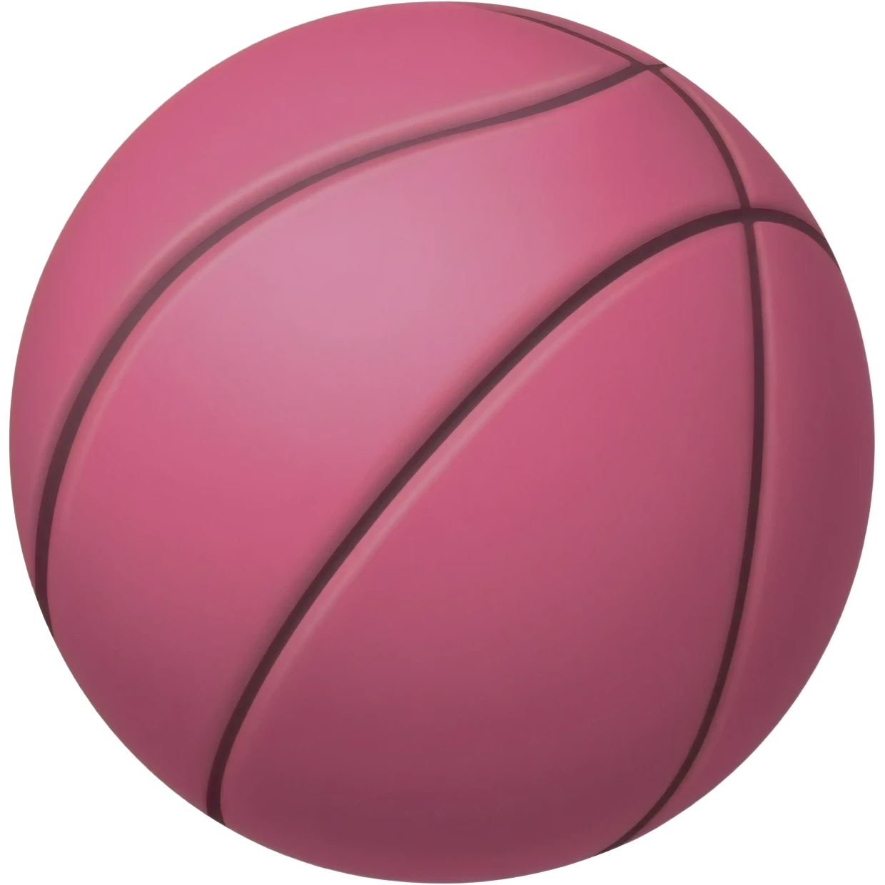 pink basketball emoji