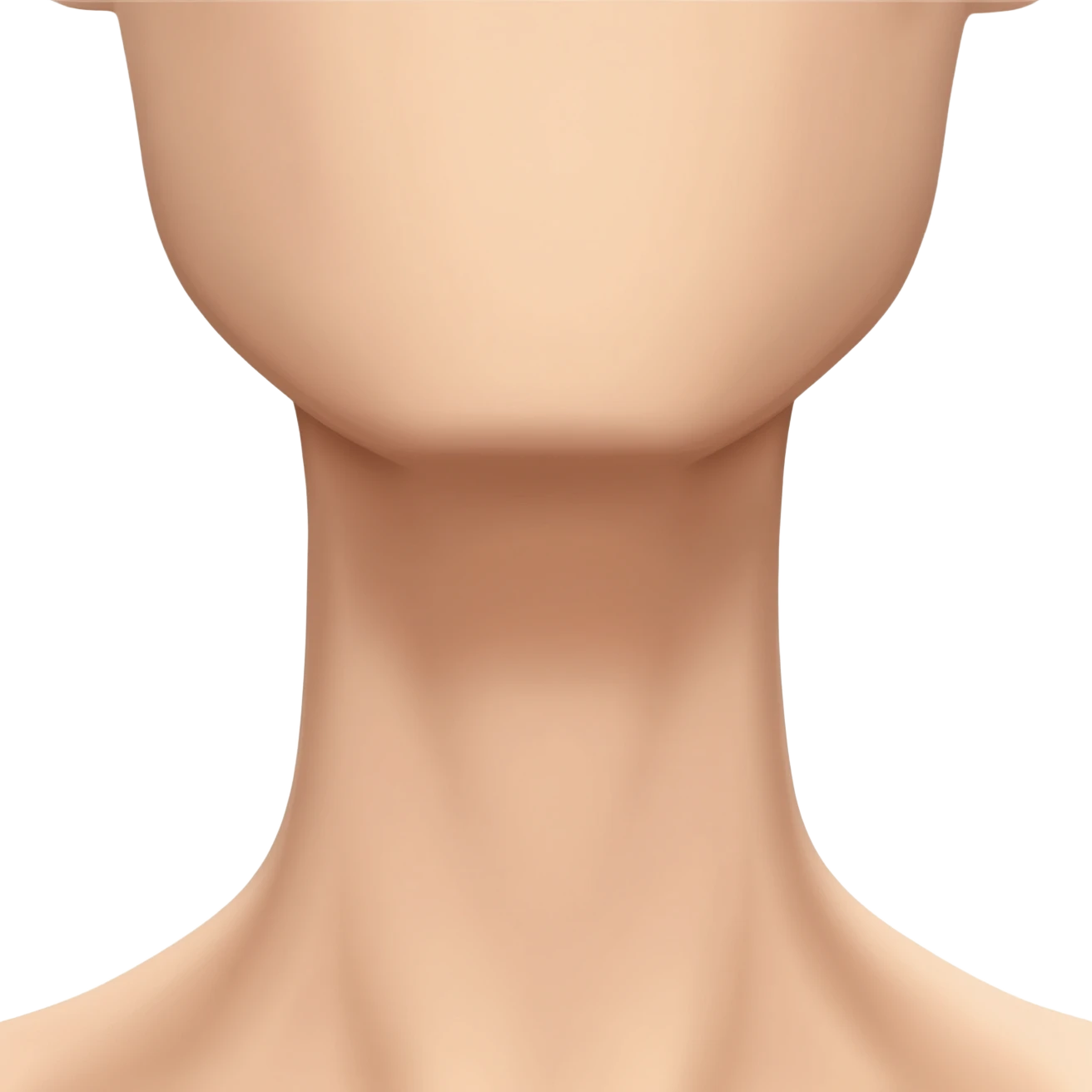 neck outstretched with visible adams apple only emoji