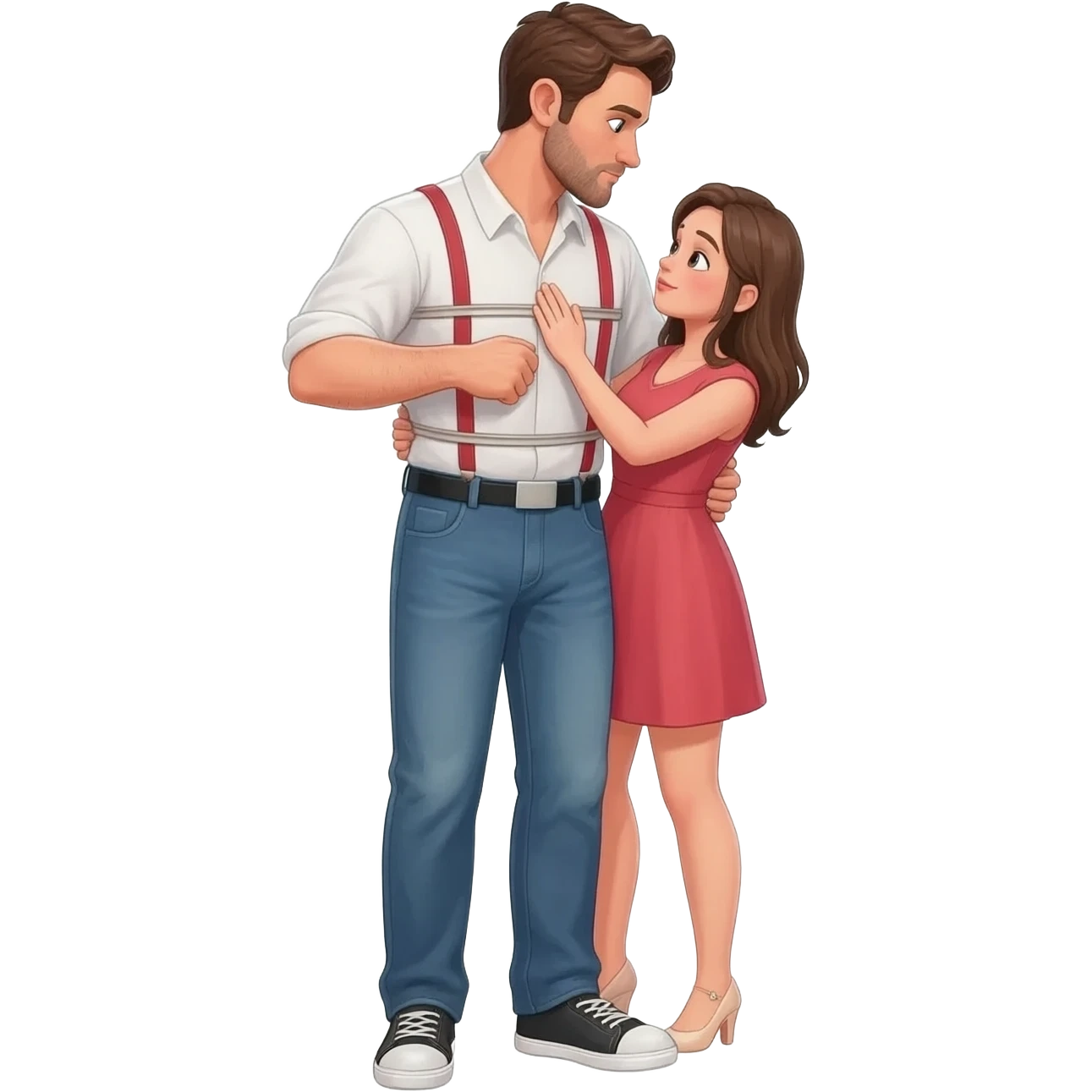 Emoji pegged by his lover emoji