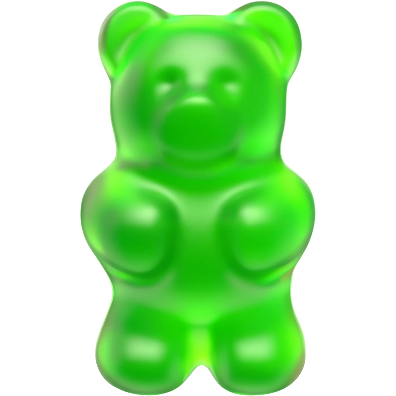 Green gummy bear emoji