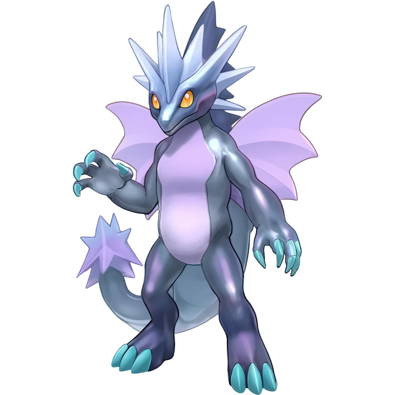 Shiny Starry Wishy Washy Nargacuga-Silvally-Absol-Digimon-fusion emoji