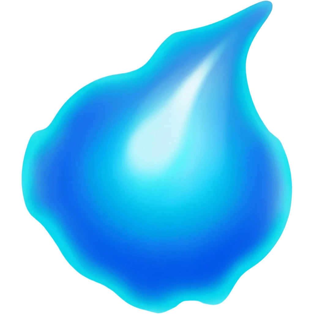 Prompt: > "A photorealistic depiction of a glowing, blue plasma energy bolt in the glossy, detailed style of an Apple emoji. Clear defined edges, soft glow, realistic reflections, white background, centered, distinct icon shape. emoji