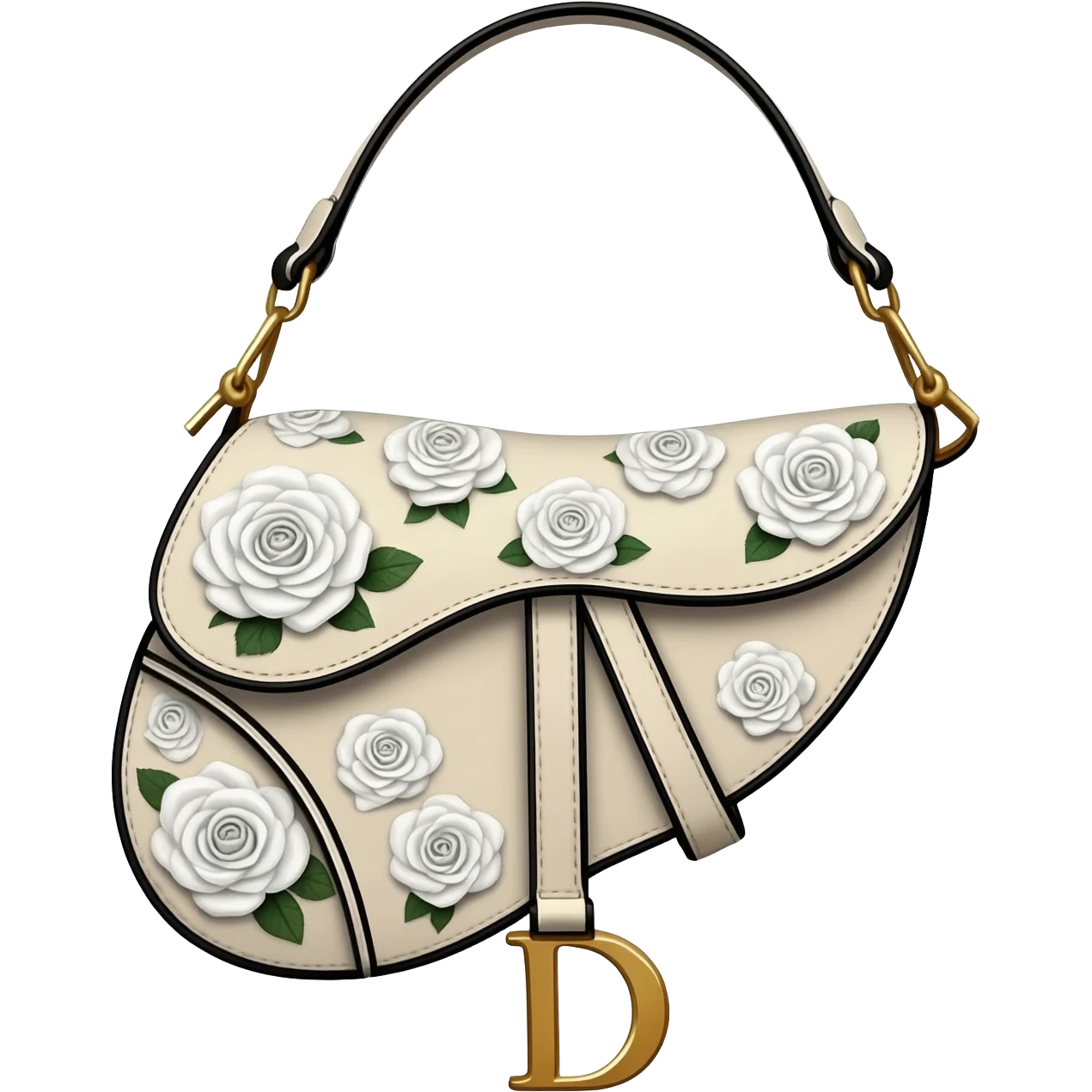 floral dior saddle bag emoji