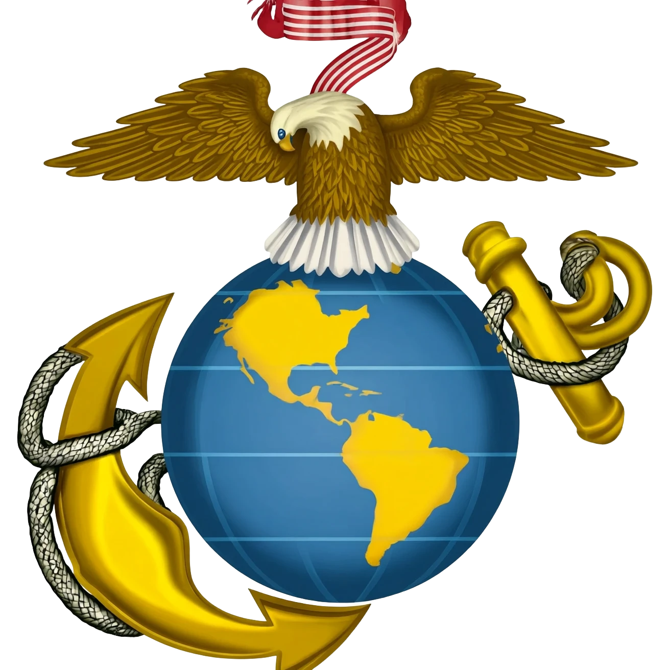 USMC emblemat Eagle Globe Anchor emoji