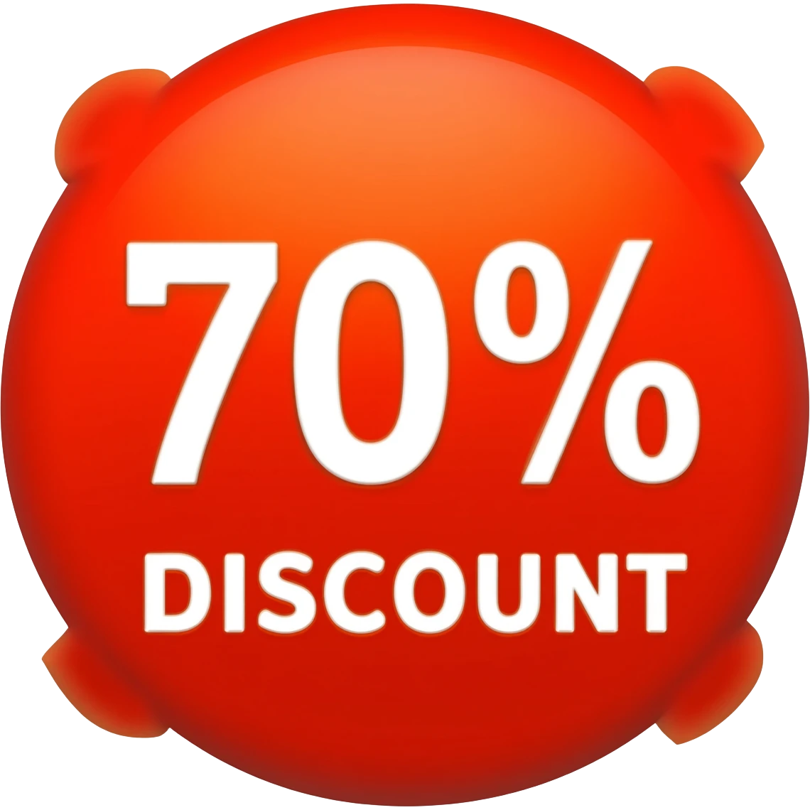 Crea un emoji de 70% de descuento emoji