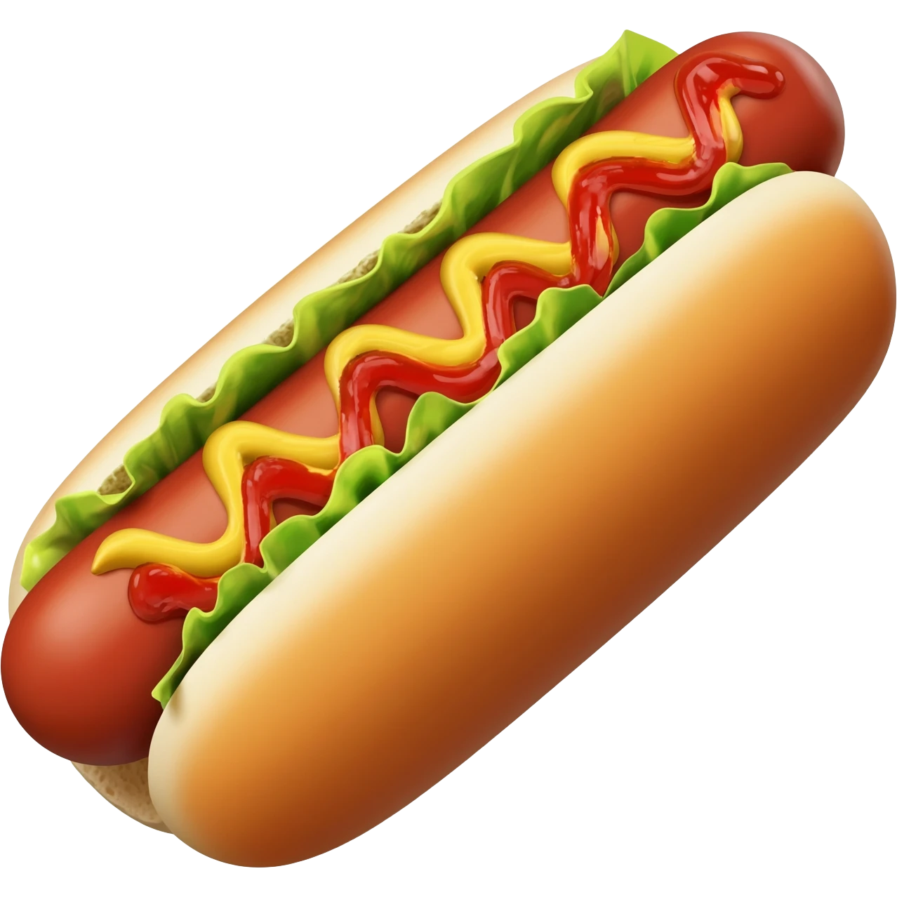 Hot dog emoji