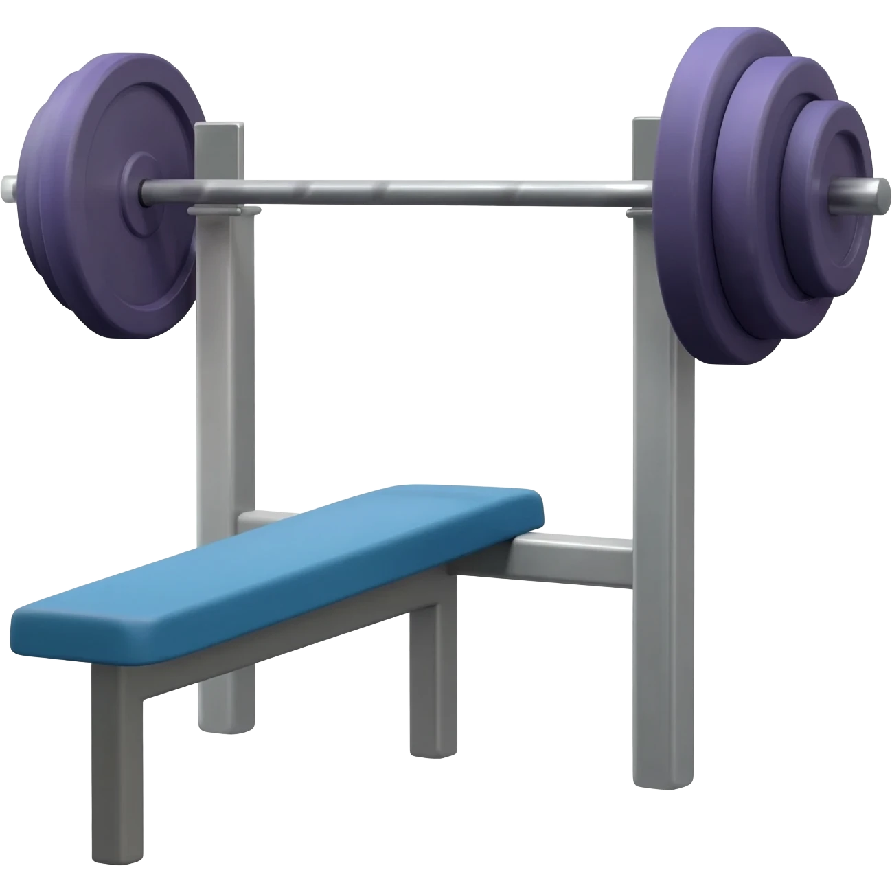 Flat bench press and squats emoji