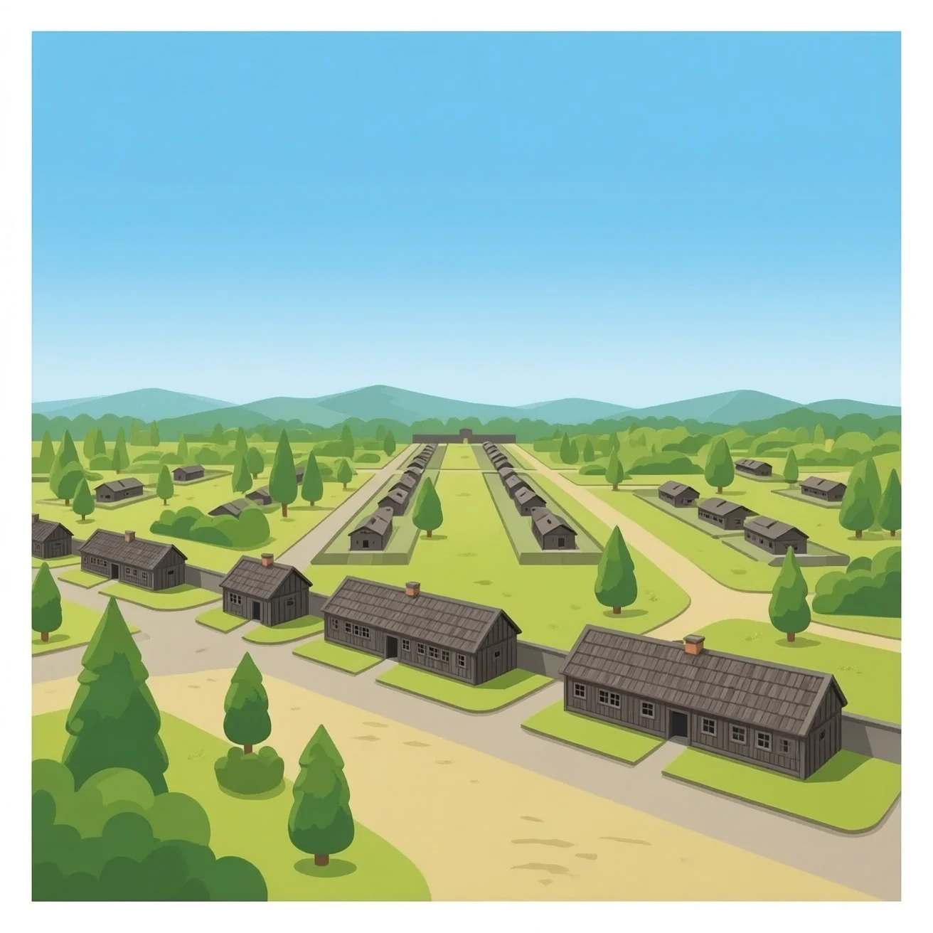 campo de concentracion nazi de dia emoji